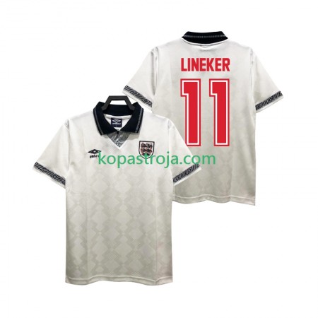 Billiga Fotbollströjor England LINEKER 11 Retro Hemma tröja 1990 Kortärmad